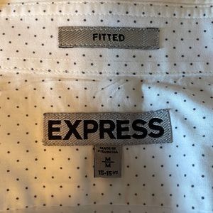 Mens fitted long sleeve button down